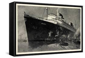 Norddeutscher Lloyd Bremen, Dampfschiff Bremen-null-Framed Stretched Canvas