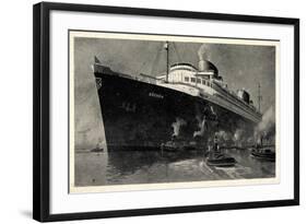 Norddeutscher Lloyd Bremen, Dampfschiff Bremen-null-Framed Giclee Print