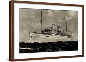 Norddeutscher Lloyd Bremen, Dampfschiff Der Deutsche-null-Framed Giclee Print