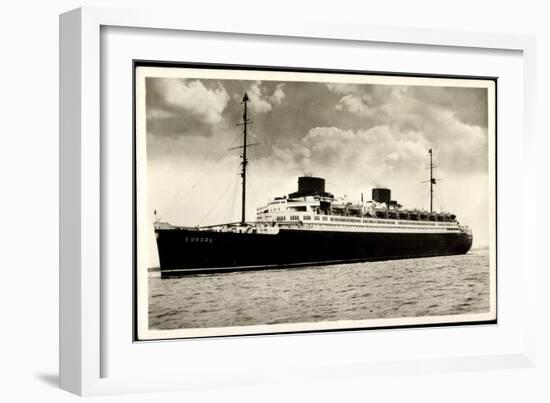 Norddeutscher Lloyd Bremen, Dampfschiff Europa-null-Framed Giclee Print