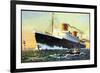 Norddeutscher Lloyd Bremen, Dampfschiff Europa-null-Framed Giclee Print