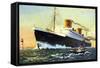 Norddeutscher Lloyd Bremen, Dampfschiff Europa-null-Framed Stretched Canvas