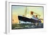 Norddeutscher Lloyd Bremen, Dampfschiff Europa-null-Framed Premium Giclee Print