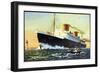 Norddeutscher Lloyd Bremen, Dampfschiff Europa-null-Framed Giclee Print