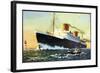 Norddeutscher Lloyd Bremen, Dampfschiff Europa-null-Framed Giclee Print