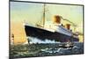 Norddeutscher Lloyd Bremen, Dampfschiff Europa-null-Mounted Giclee Print