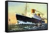 Norddeutscher Lloyd Bremen, Dampfschiff Europa-null-Framed Stretched Canvas