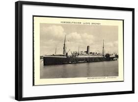 Norddeutscher Lloyd Bremen, Dampfschiff Gneisenau-null-Framed Giclee Print