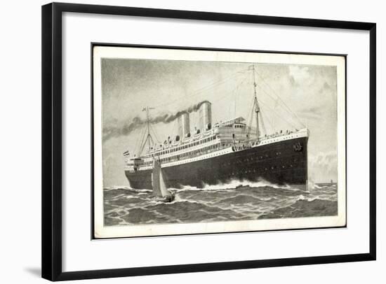 Norddeutscher Lloyd Bremen, Dampfschiff in Fahrt-null-Framed Giclee Print