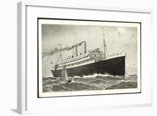 Norddeutscher Lloyd Bremen, Dampfschiff in Fahrt-null-Framed Giclee Print