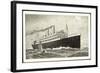 Norddeutscher Lloyd Bremen, Dampfschiff in Fahrt-null-Framed Giclee Print