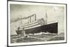 Norddeutscher Lloyd Bremen, Dampfschiff in Fahrt-null-Mounted Giclee Print