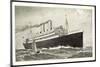 Norddeutscher Lloyd Bremen, Dampfschiff in Fahrt-null-Mounted Giclee Print