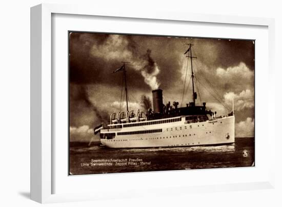 Norddeutscher Lloyd Bremen, Dampfschiff Preußen-null-Framed Giclee Print