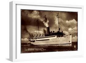 Norddeutscher Lloyd Bremen, Dampfschiff Preußen-null-Framed Giclee Print