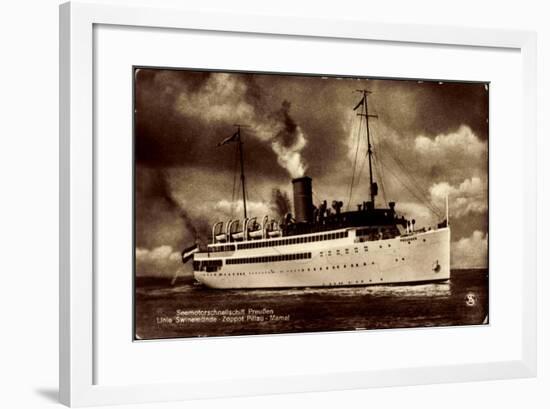 Norddeutscher Lloyd Bremen, Dampfschiff Preußen-null-Framed Giclee Print