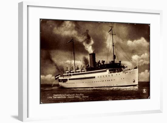 Norddeutscher Lloyd Bremen, Dampfschiff Preußen-null-Framed Giclee Print