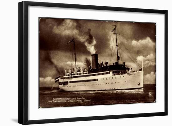 Norddeutscher Lloyd Bremen, Dampfschiff Preußen-null-Framed Giclee Print