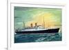 Norddeutscher Lloyd Bremen, M.S. Berlin, Dampfer-null-Framed Giclee Print