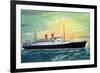 Norddeutscher Lloyd Bremen, M.S. Berlin, Dampfer-null-Framed Giclee Print