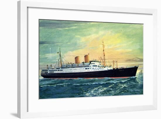 Norddeutscher Lloyd Bremen, M.S. Berlin, Dampfer-null-Framed Giclee Print