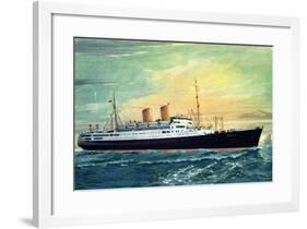 Norddeutscher Lloyd Bremen, M.S. Berlin, Dampfer-null-Framed Giclee Print