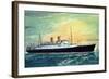 Norddeutscher Lloyd Bremen, M.S. Berlin, Dampfer-null-Framed Giclee Print