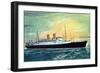 Norddeutscher Lloyd Bremen, M.S. Berlin, Dampfer-null-Framed Premium Giclee Print