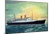 Norddeutscher Lloyd Bremen, M.S. Berlin, Dampfer-null-Mounted Premium Giclee Print