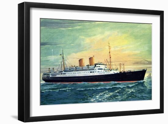 Norddeutscher Lloyd Bremen, M.S. Berlin, Dampfer-null-Framed Giclee Print