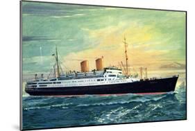 Norddeutscher Lloyd Bremen, M.S. Berlin, Dampfer-null-Mounted Giclee Print