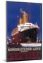 Norddeutscher Lloyd Shipping Poster-null-Mounted Photographic Print
