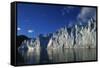 Nordenskjold Glacier Rising in Cumberland Bay-Paul Souders-Framed Stretched Canvas