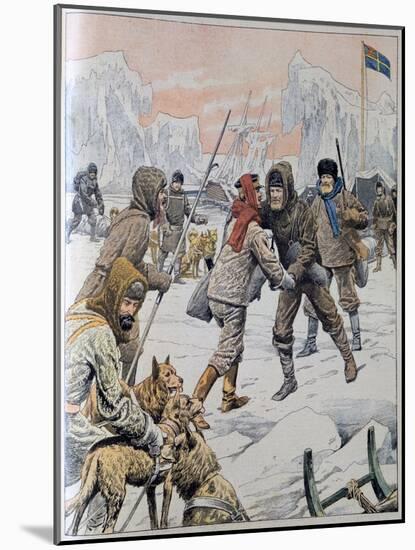 Nordenskjold Rescued from Snow Hill Island, Antarctica, 1903-null-Mounted Giclee Print