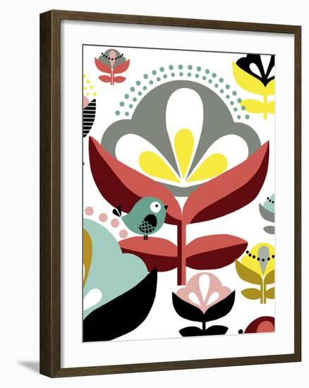 Nordic Flowers IV-Laure Girardin-Vissian-Framed Giclee Print