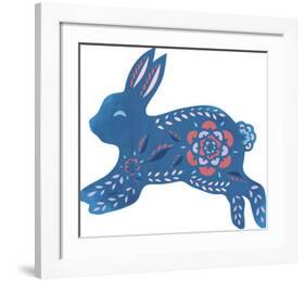 Nordic Friends - Rabbit-Yasemin Wigglesworth-Framed Giclee Print