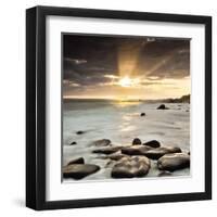 Nordic Sunset-Assaf Frank-Framed Art Print