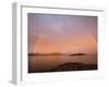 Nordland, Helgeland, A Rainbow at Midnight, Norway-Mark Hannaford-Framed Photographic Print