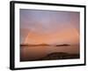 Nordland, Helgeland, A Rainbow at Midnight, Norway-Mark Hannaford-Framed Photographic Print