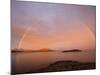 Nordland, Helgeland, A Rainbow at Midnight, Norway-Mark Hannaford-Mounted Photographic Print