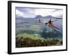 Nordland, Helgeland, Sea Kayakers Explore Calm Coastal Waters of Southern Nordland, Norway-Mark Hannaford-Framed Photographic Print