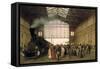 Nordwest Bahnhof, Vienna, 1875-Carl Karger-Framed Stretched Canvas