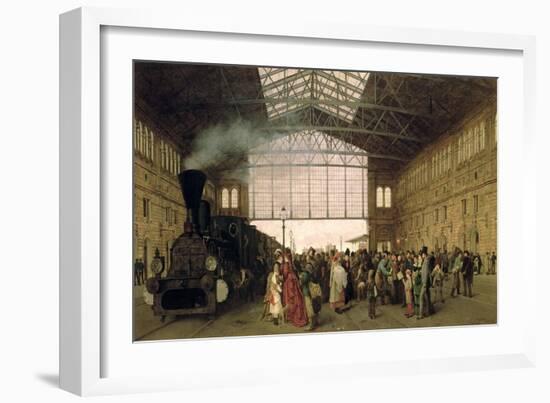 Nordwest Bahnhof, Vienna, 1875-Carl Karger-Framed Giclee Print