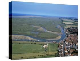 Norfolk Aerial of Wells-Next-The-Sea-null-Stretched Canvas