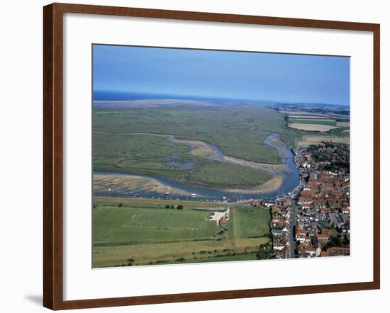 Norfolk Aerial of Wells-Next-The-Sea-null-Framed Photographic Print