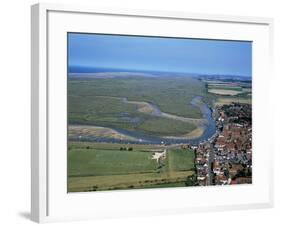 Norfolk Aerial of Wells-Next-The-Sea-null-Framed Photographic Print