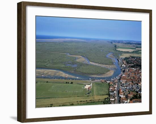 Norfolk Aerial of Wells-Next-The-Sea-null-Framed Photographic Print