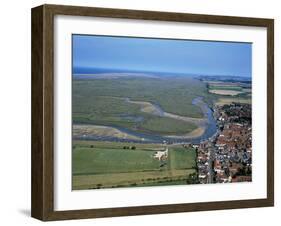 Norfolk Aerial of Wells-Next-The-Sea-null-Framed Photographic Print