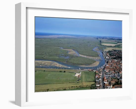 Norfolk Aerial of Wells-Next-The-Sea-null-Framed Photographic Print