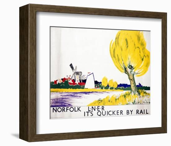 Norfolk Big Yellow Tree-null-Framed Art Print